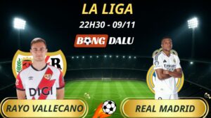 Soi Kèo Nhà Cái Rayo Vallecano - Real Madrid: 22h15 - 09/11/2025 - La Liga